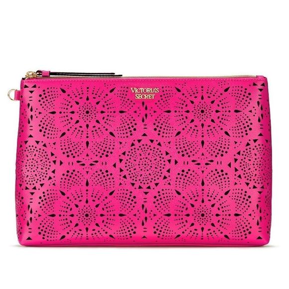 Victoria’s Secret Pink Laser Cut Cosmetic Clutch - Picture 3 of 6